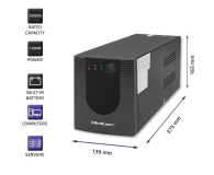 Qoltec UPS Line Interactive | Monolith | 2000VA | 1200W - 1180153 - zdjęcie 2
